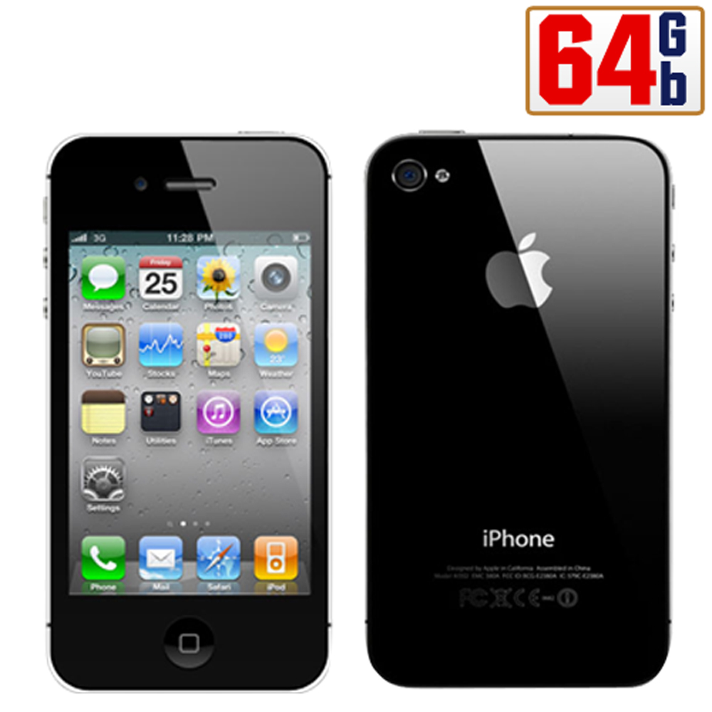 New Unlocked Apple iPhone 4S 64GB Black WiFi Touchscreen GSM Quadband 3G ATT Bar eBay